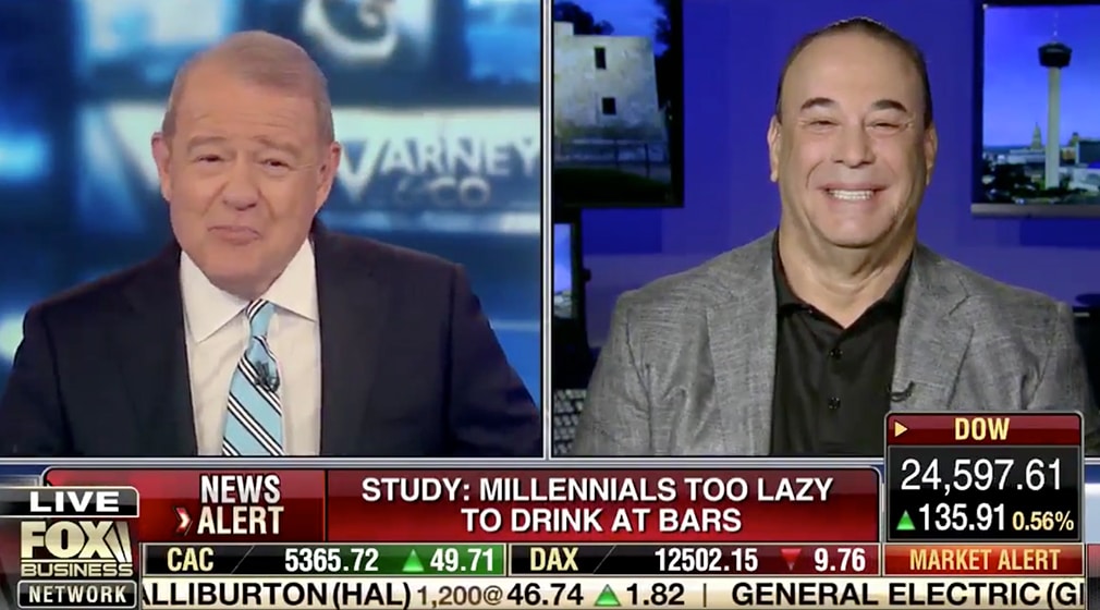 Jon Taffer on Varney & Co discussing a study about Millennials and bars